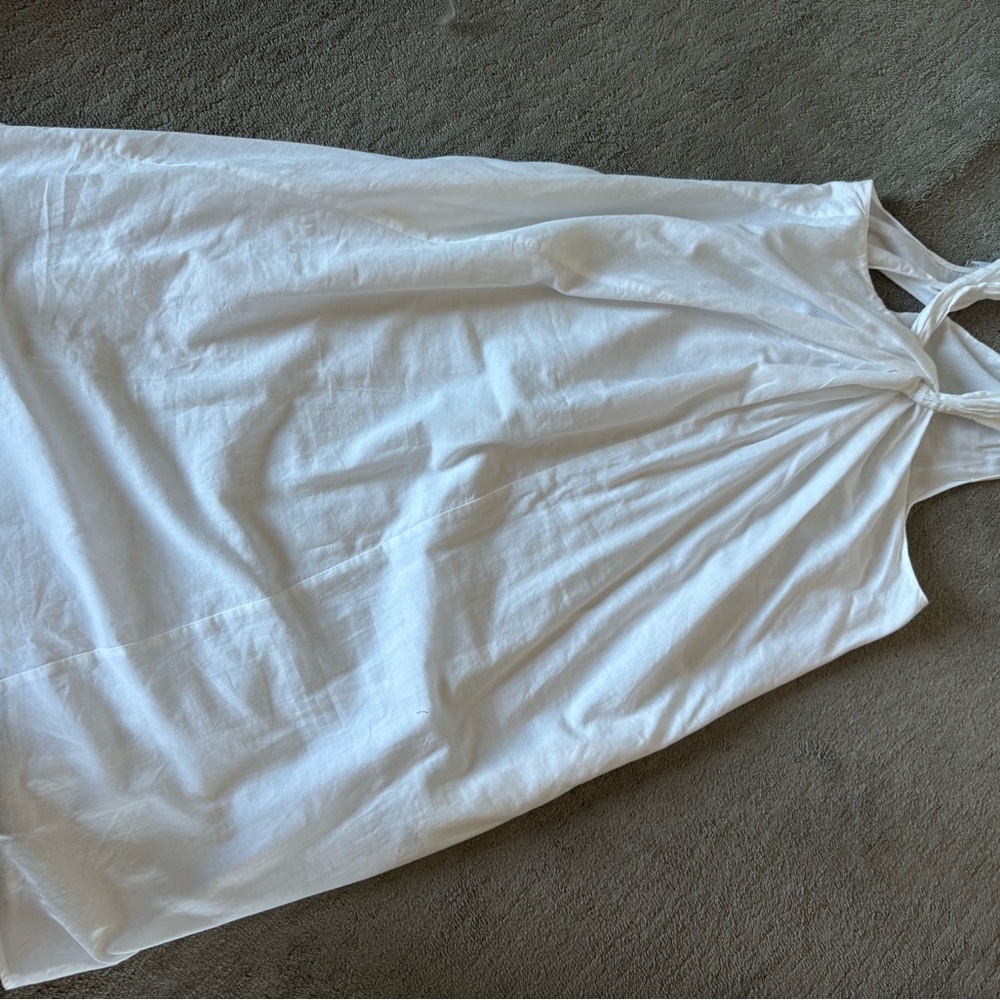 White cotton dress.